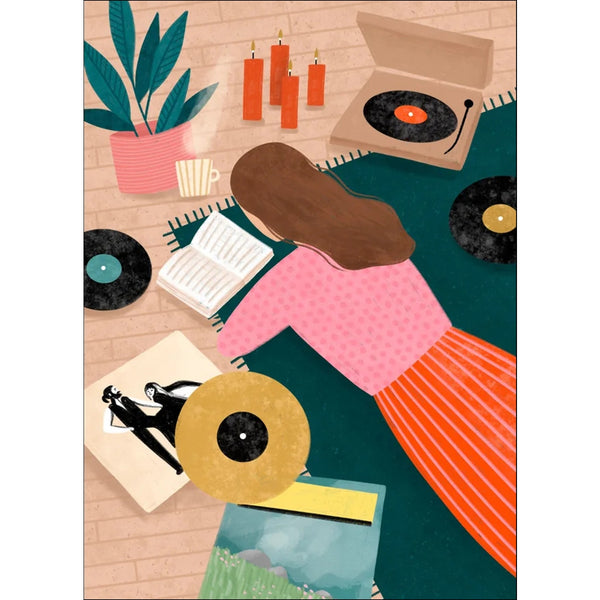 Bea Muller | Record Playing | アートプリント/アートポスター 北欧 デンマーク