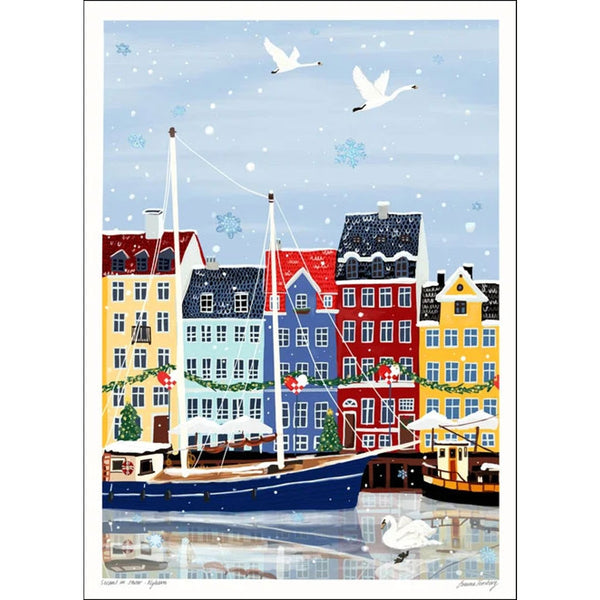 Emma Forsberg | Swans in Snow | アートプリント/アートポスター 北欧 デンマーク 風景